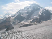 der Blick von der Gandegghütte